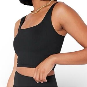 Express Body Contour High Compression Square Neck Cropped Tank